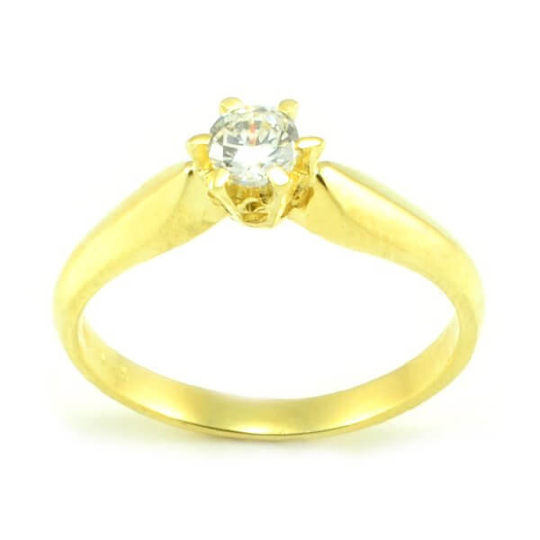 Zásnubný prsteň zo žltého zlata Andrea